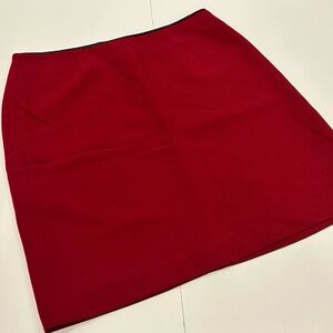 GAP A-Line Midi Skirt in Rich Red